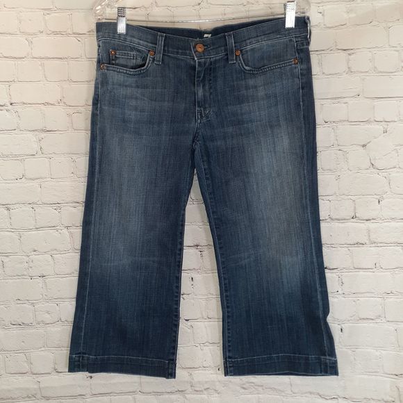 7 For All Mankind Denim - 7 for all Mankind Dojo denim capris size 31
